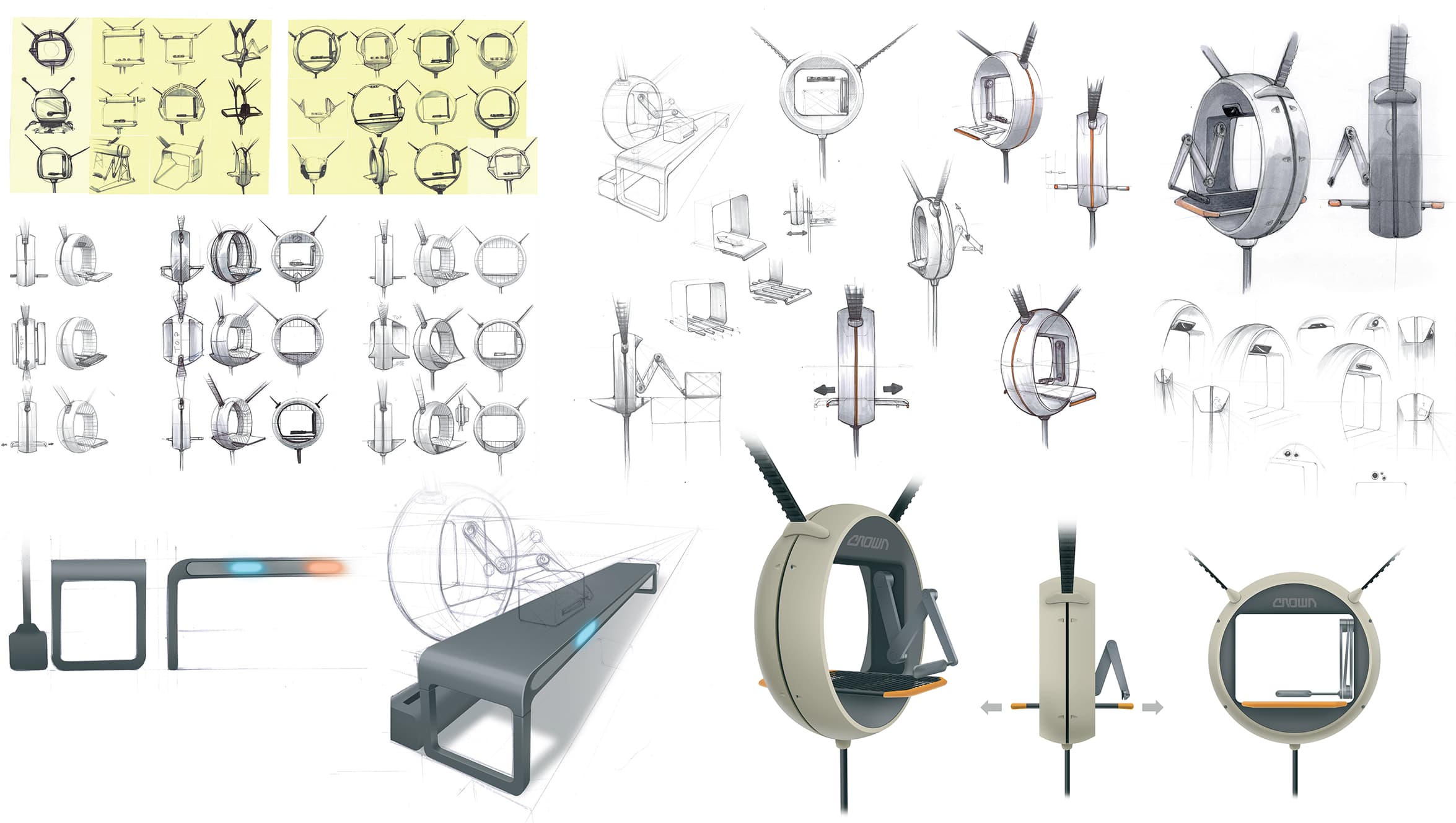Ideation — ring shape sketch development